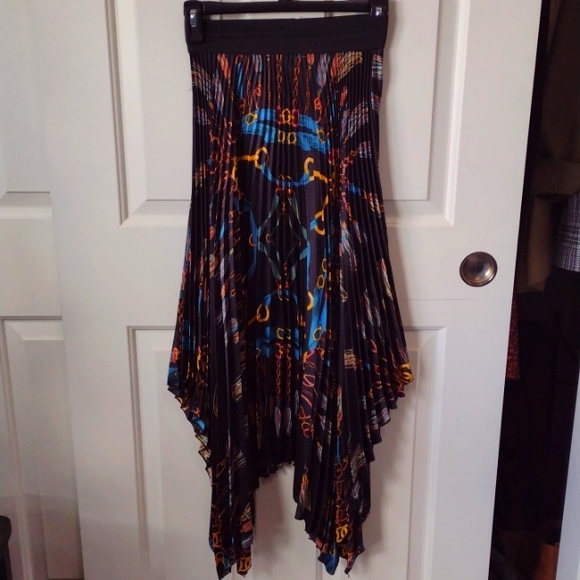 Blogger favorite! Zara pleated chain midi skirt - Picture 6 of 9